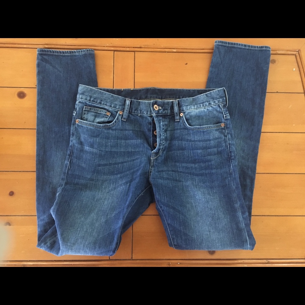 H&M Denim light blue fade slim cut 36/34